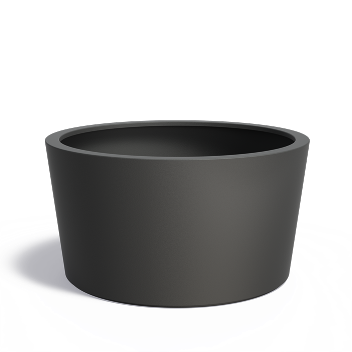 Bac ( pot ou jardinière ) rond conique en fibre de verre 1500 x 800 mm