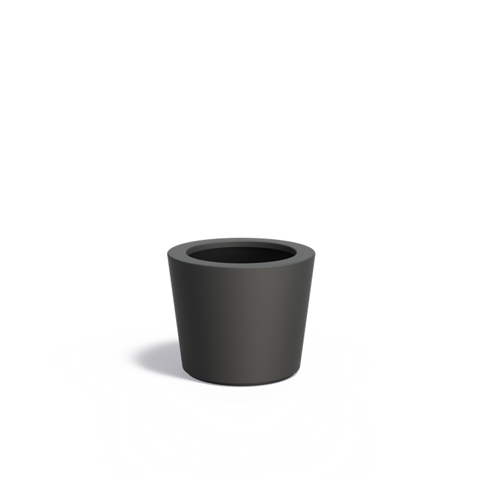 Bac ( pot ou jardinière ) rond conique en fibre de verre 630 x 520 mm