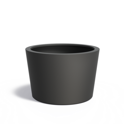 Bac ( pot ou jardinière ) rond conique en fibre de verre 950 x 700 mm