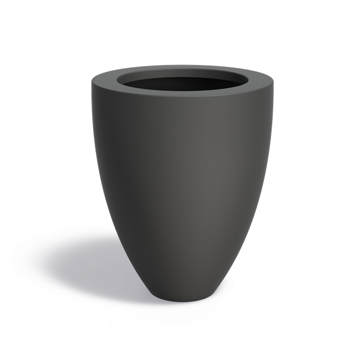 Bac ( pot ou jardinière ) rond ogive en fibre de verre 800 x 1000 mm