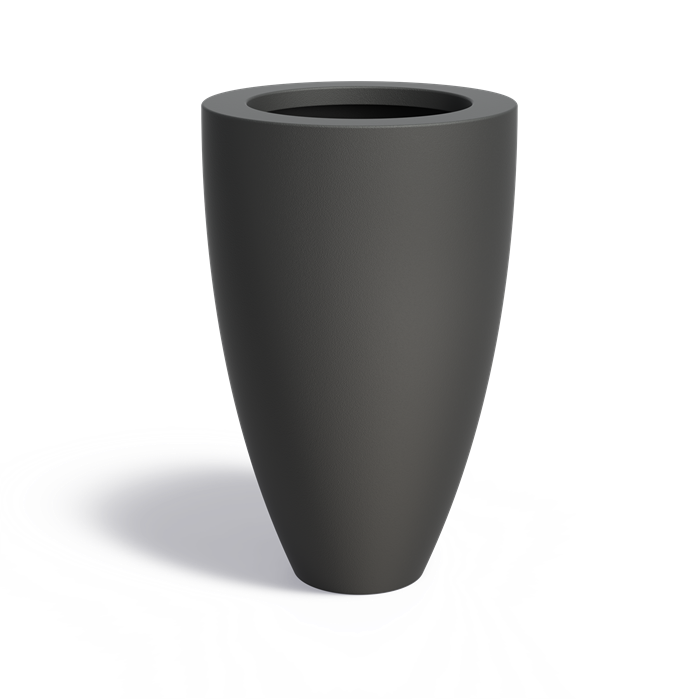 Bac ( pot ou jardinière ) rond ogive en fibre de verre 700 x 1120 mm