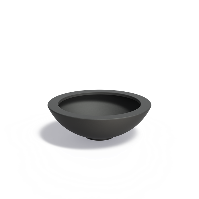 Bac ( pot ou jardinière ) rond coupe en fibre de verre 1200 x 400 mm