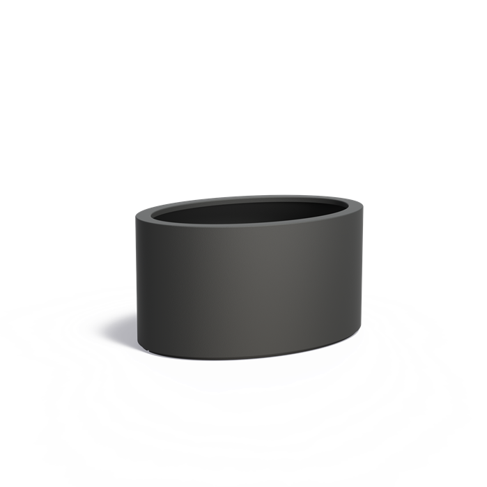 Bac ( pot ou jardinière ) rond Ellipse en fibre de verre 1150 x 800 x 600 mm