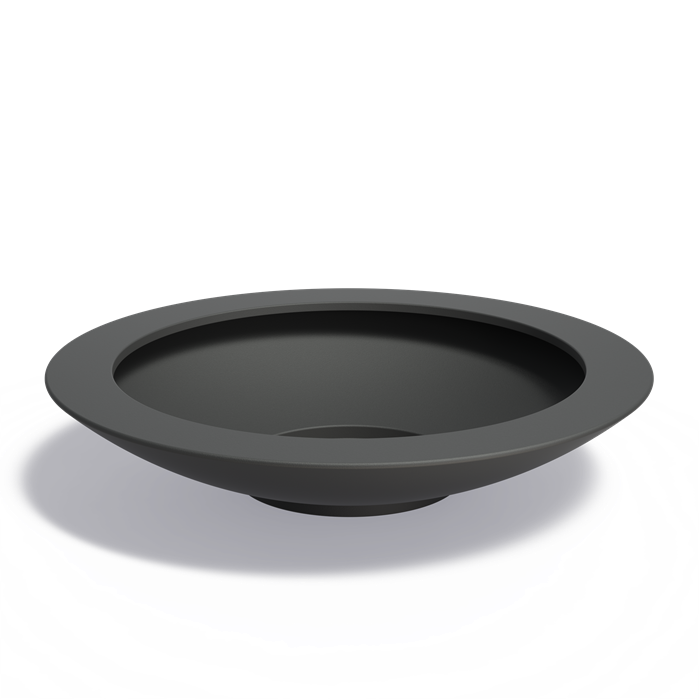 Bac ( pot ou jardinière ) rond coupe en fibre de verre 1530 x 340 mm