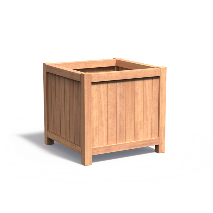 Bac ( jardinière ou pot) carré bois latte 1000 x 1000 x 950 mm