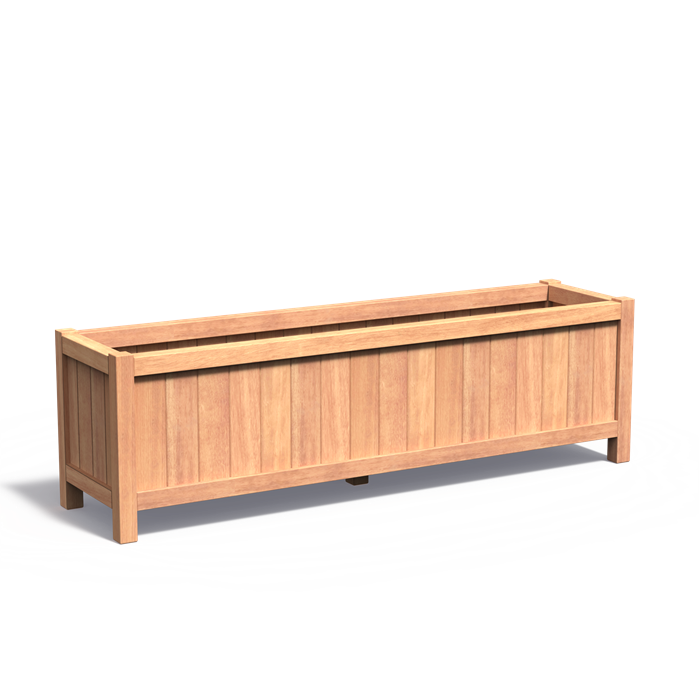 Bac ( jardinière ou pot) rectangle bois latte 2000 x 500 x 600 mm