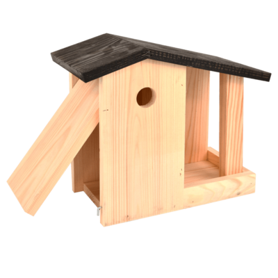 Nichoir oiseau mésange 2 en 1 avec mangeoire