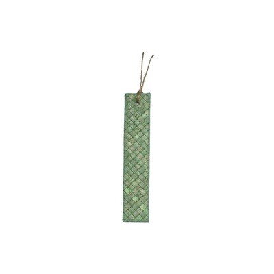 Mengkuang & Batik Bookmark - Green Sage Mengkuang & Batik Bookmark - Green Sage