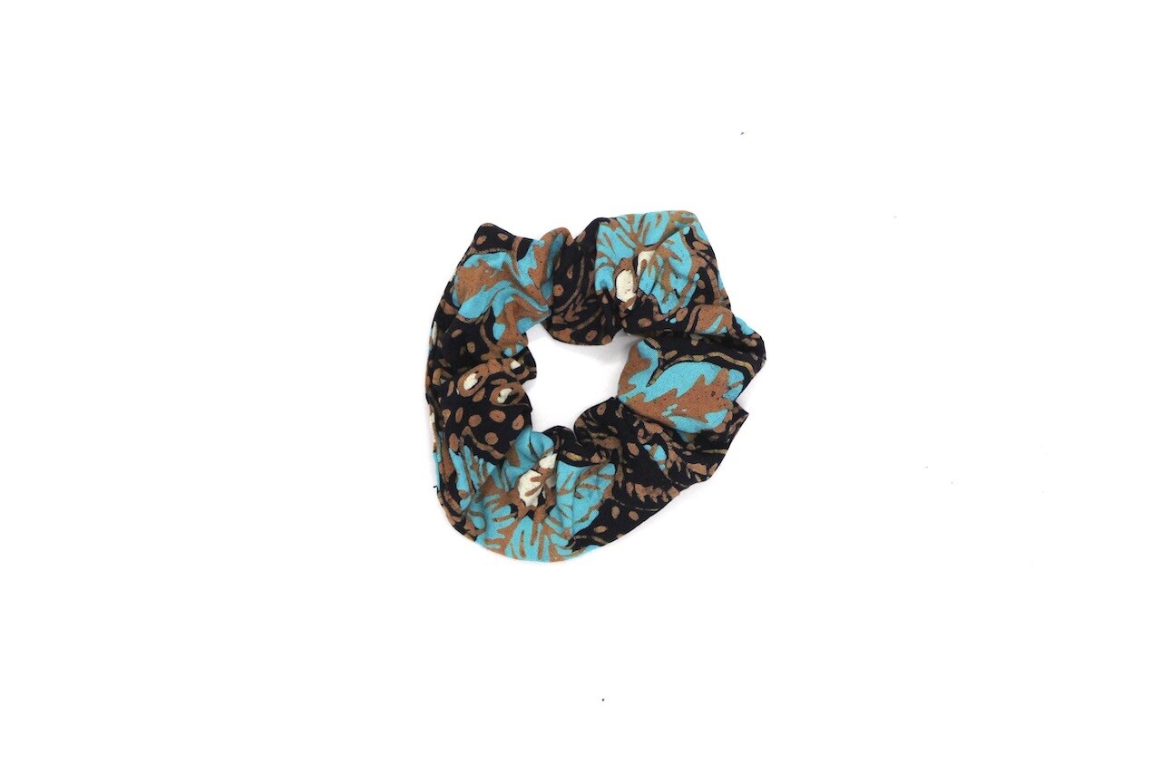Batik Scrunchie - Blue Teratai