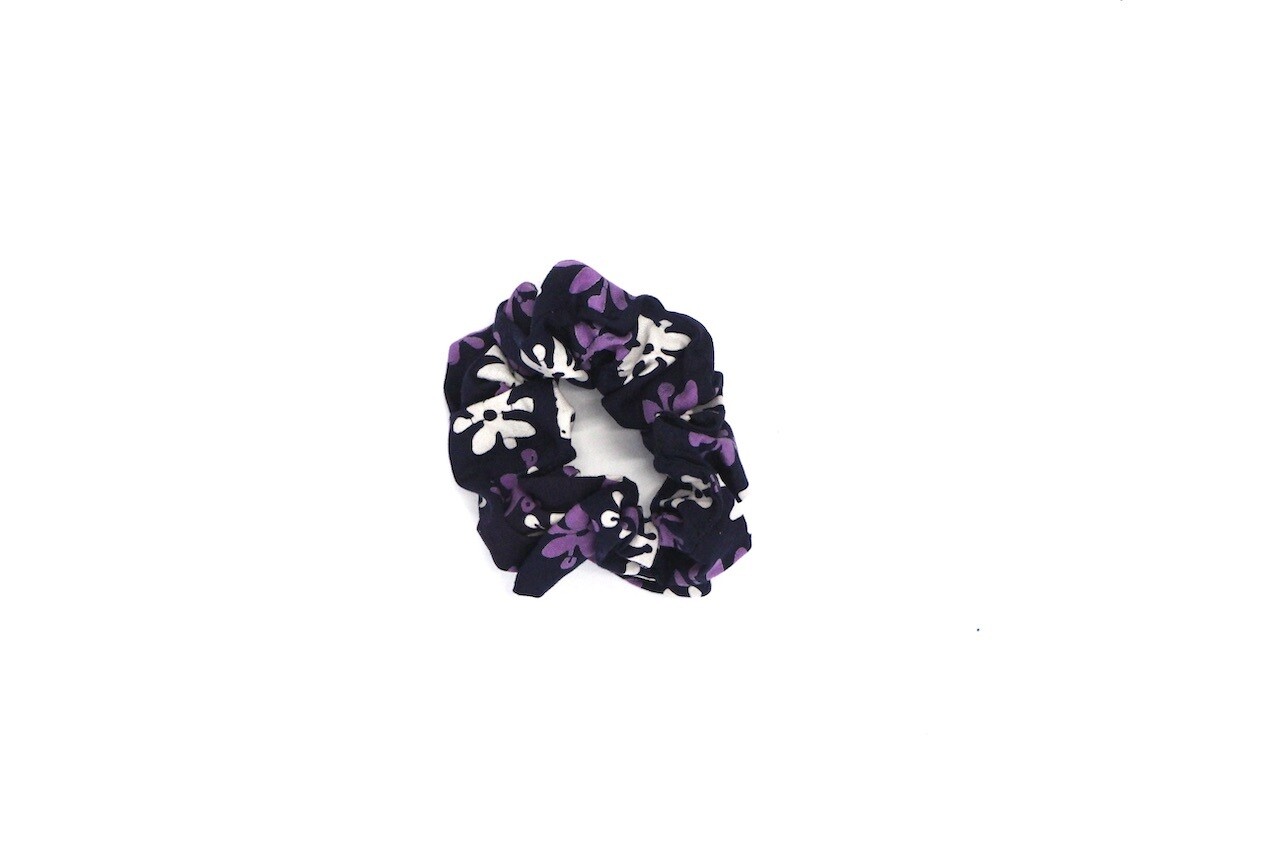 Batik Scrunchie - Purple Bouton d'Or