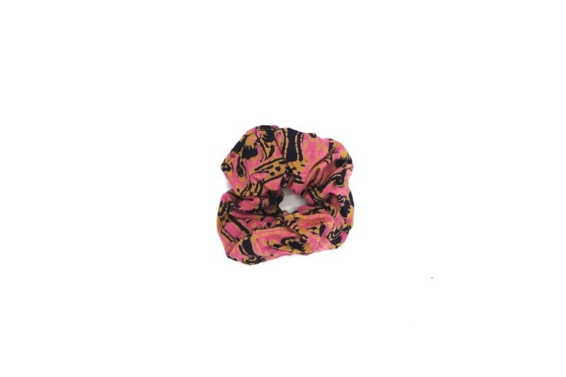 Batik Scrunchie - Pink Teratai Kepala 1