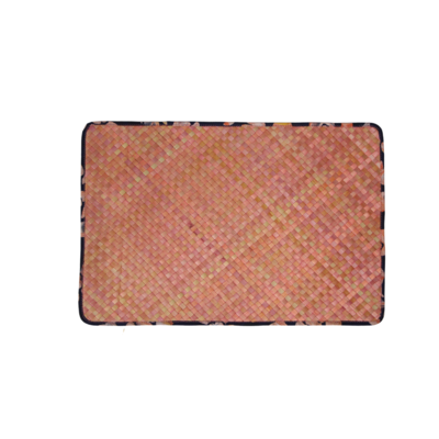 Reversible Mengkuang & Batik Placemats (Soft Pink Marble - Set of 4)