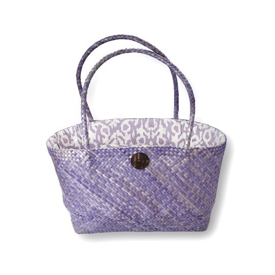 Khadijah Signature Mengkuang Tote Bag - Purple