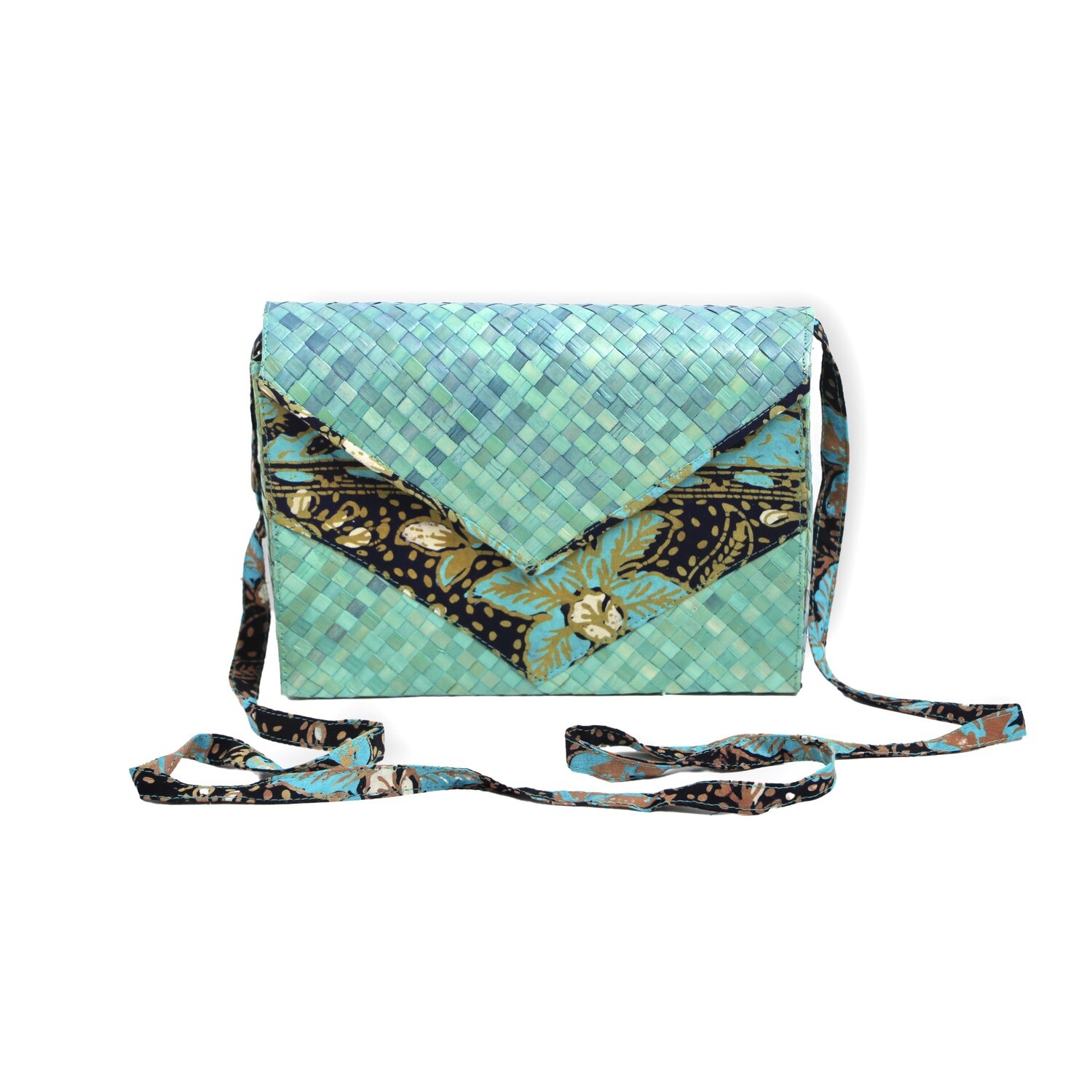 Mengkuang Sling Bag - Turquoise