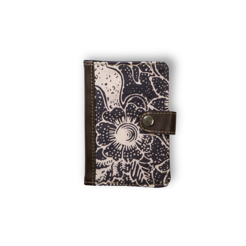 Batik Passport Holder - Dark Rafflesia
