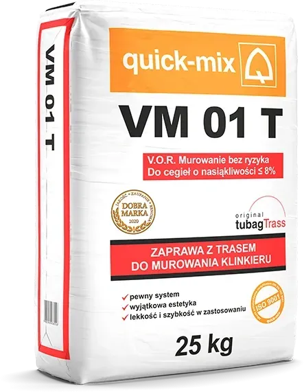 VM 01 T Zaprawa z trasem do murowania klinkieru - quick-mix Sievert