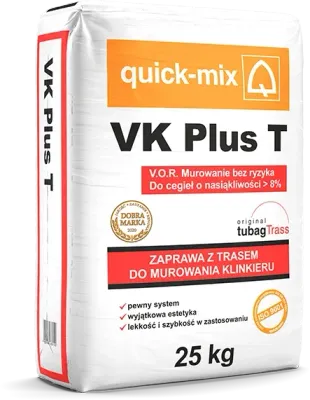 VK Plus T – zaprawa z trasem do murowania klinkieru - quick-mix Sievert