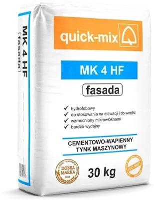 MK 4 HF fasada - tynk cementowo-wapienny - quick-mix Sievert