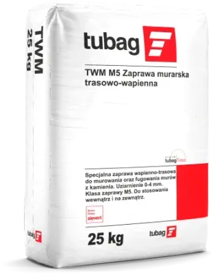 TWM M5 Zaprawa murarska trasowo-wapienna - tubag Sievert