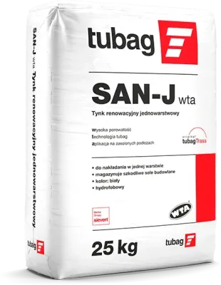 SAN-J WTA Tynk renowacyjny jednowarstwowy - tubag Sievert
