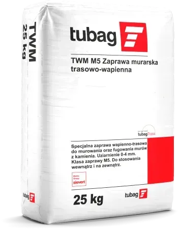 TWM M5 Zaprawa murarska trasowo-wapienna - tubag Sievert