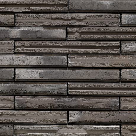 Cassia Long Graphite Handmade Brick - Handform-Klinker
