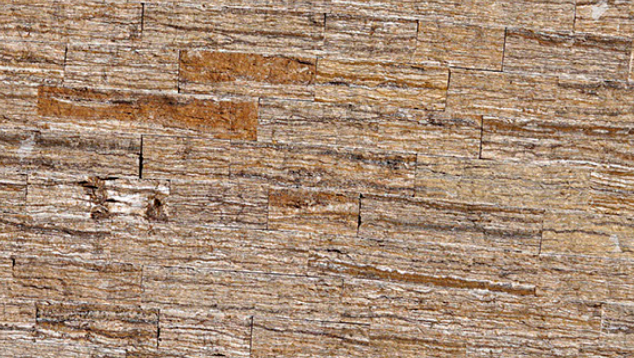 IVORY BROWN Split Face Fassadenfliesen - Naturstein Fliesen