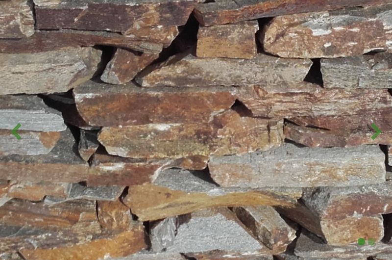 Metallic RF - Gneiss-Fassadensteine