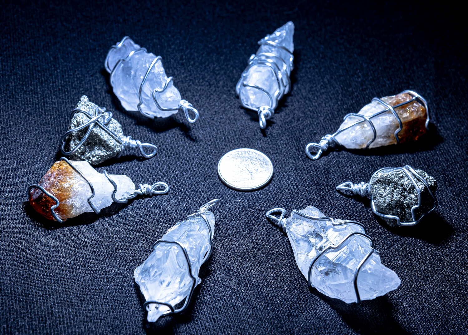 Abundance &amp; Manifestation Grid - 8 Crystals