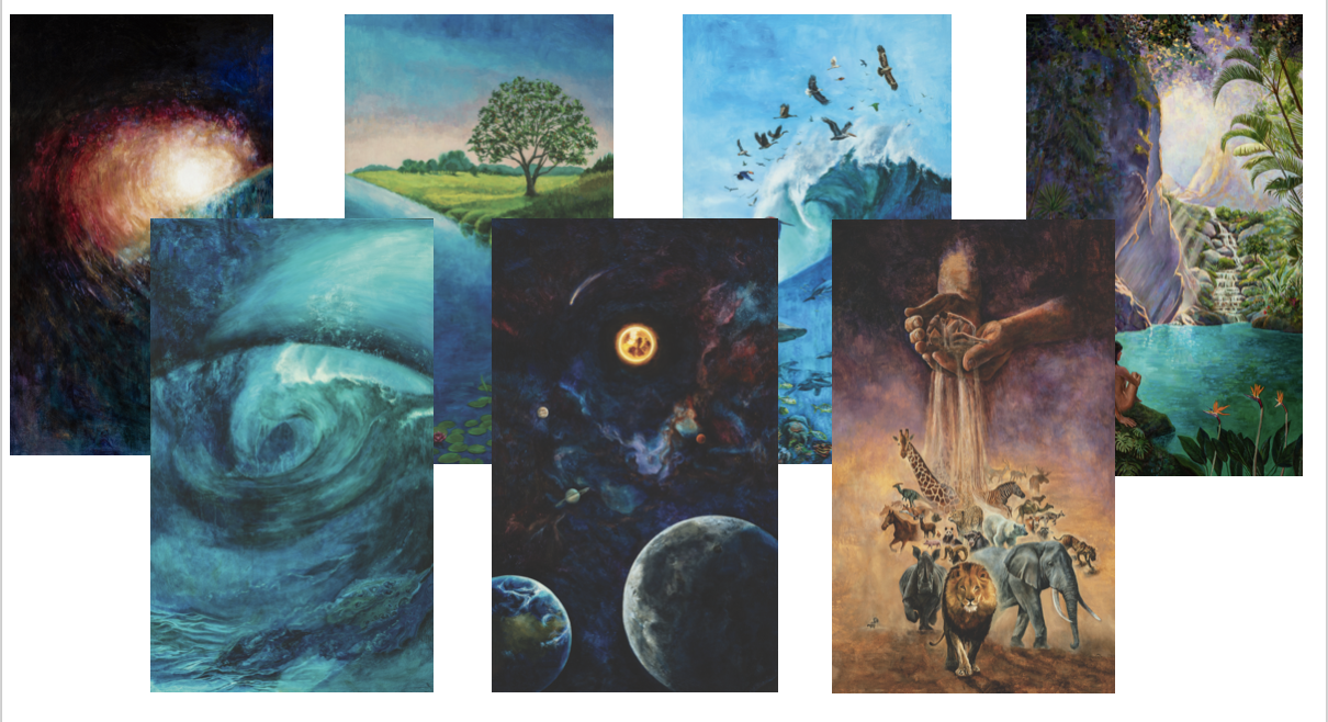 Creation Series postcard set