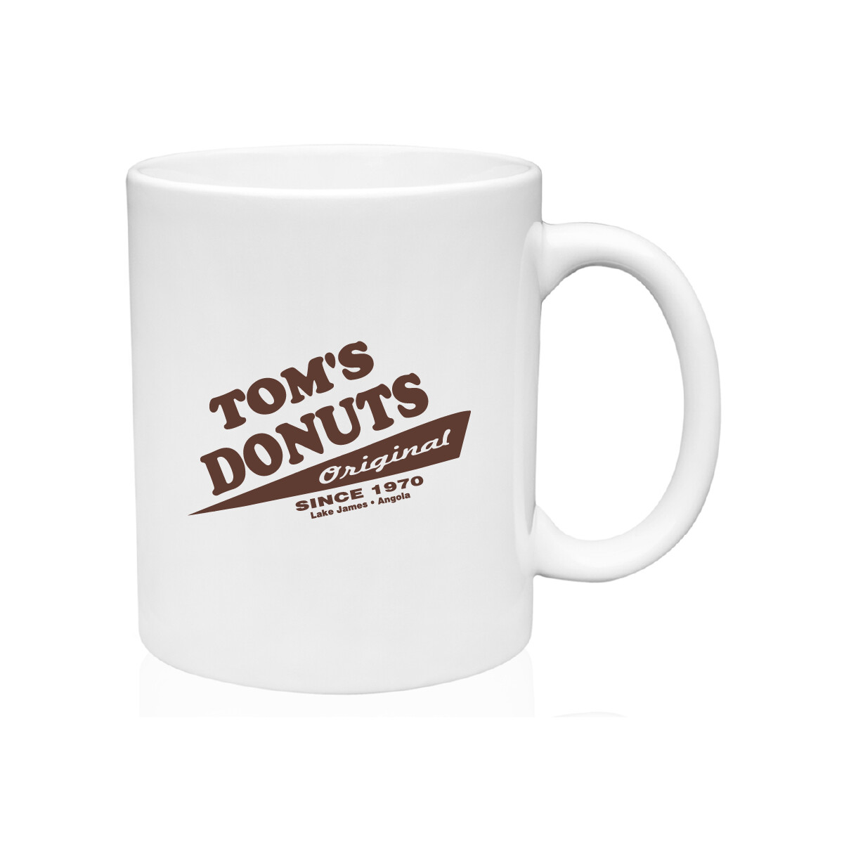 Tom's Donuts Mug - Brown Logo