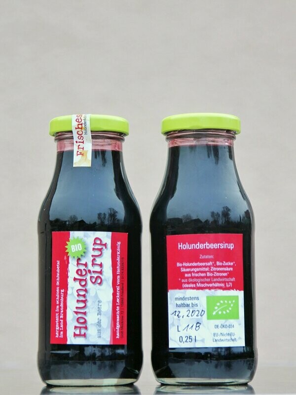 Bio Holunder Sirup (Beere)