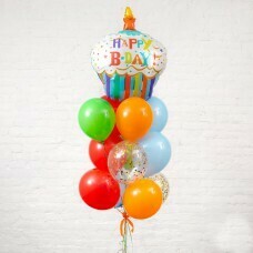 Композиция из воздушных шаров «Happy Birthday» №39