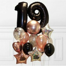 Композиция из воздушных шаров «День Рождение» №19 (Цифра на выбор)