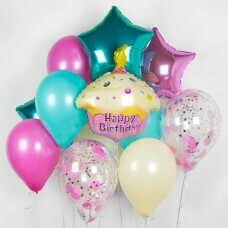 Композиция из воздушных шаров «Милый день рождения» №195