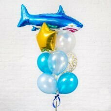 Композиция из воздушных шаров «Акула» №33