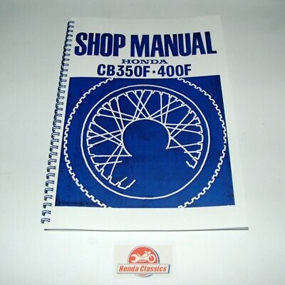Factory Workshop Manual, CB350/400F - HWM002