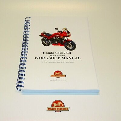 Factory Workshop Manual, CBX750F - HWM044
