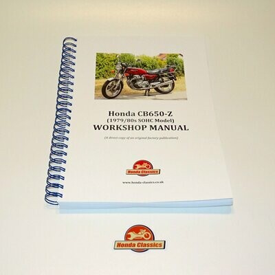 Factory Workshop Manual, CB650 - HWM047