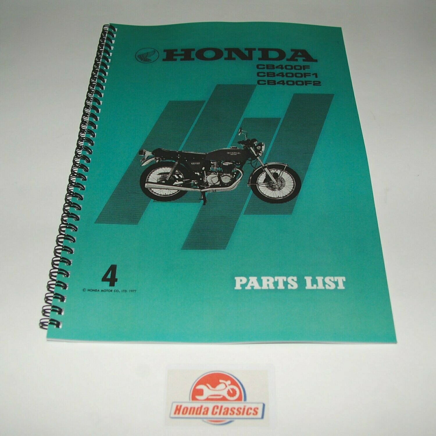 Factory Parts List Manual, CB400F - HPL001