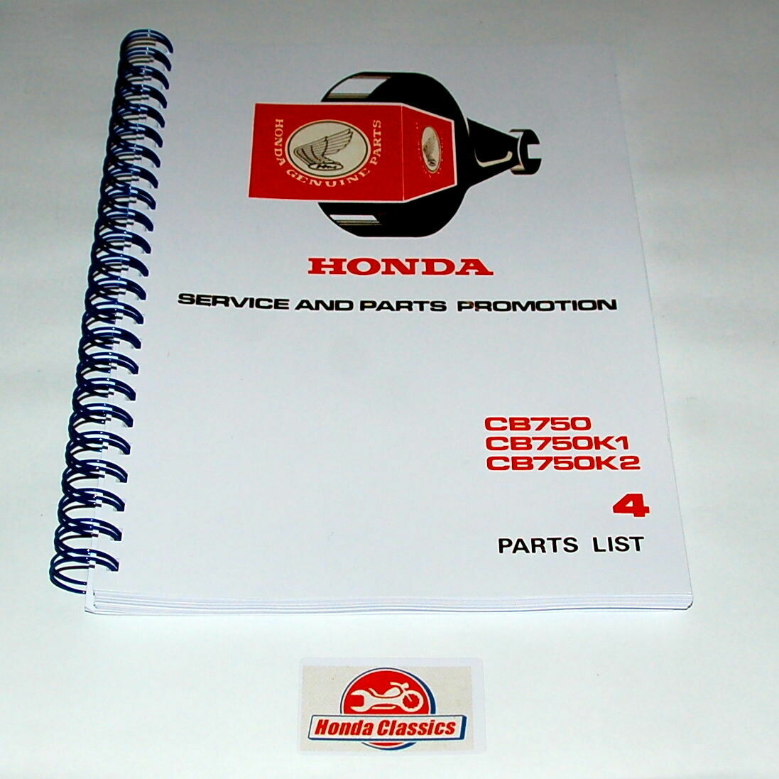 Factory Parts List Manual, CB750 - HPL002