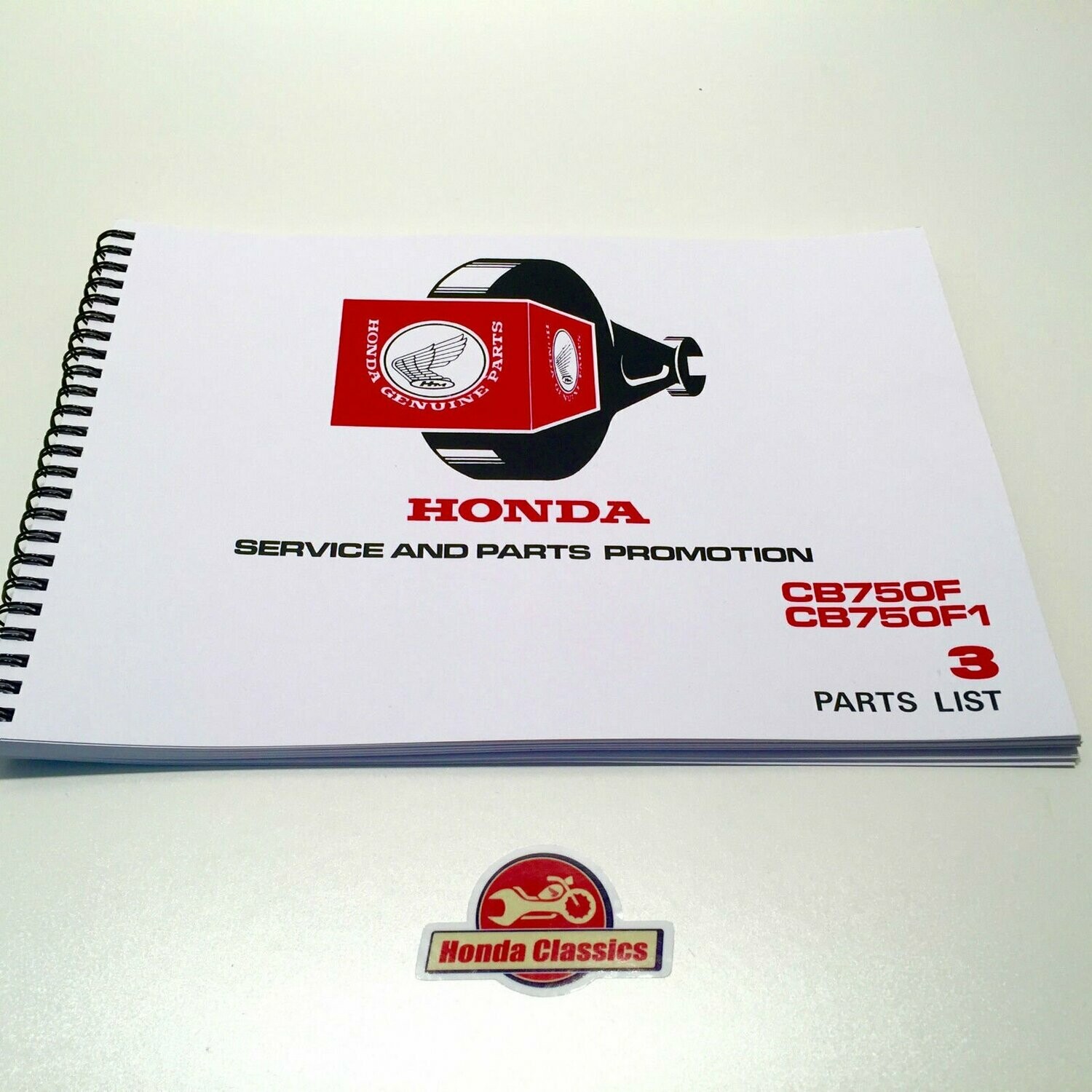 Factory Parts List Manual, CB750F - HPL015