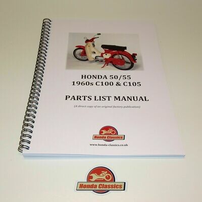 Factory Parts List Manual, C100/102 - HPL019