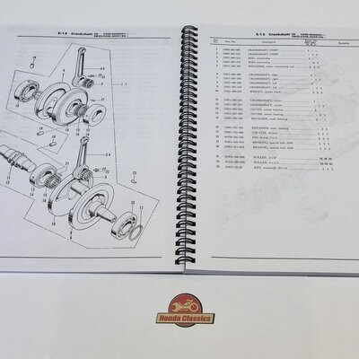 Factory Parts List Manual, CB250/350 - HPL023
