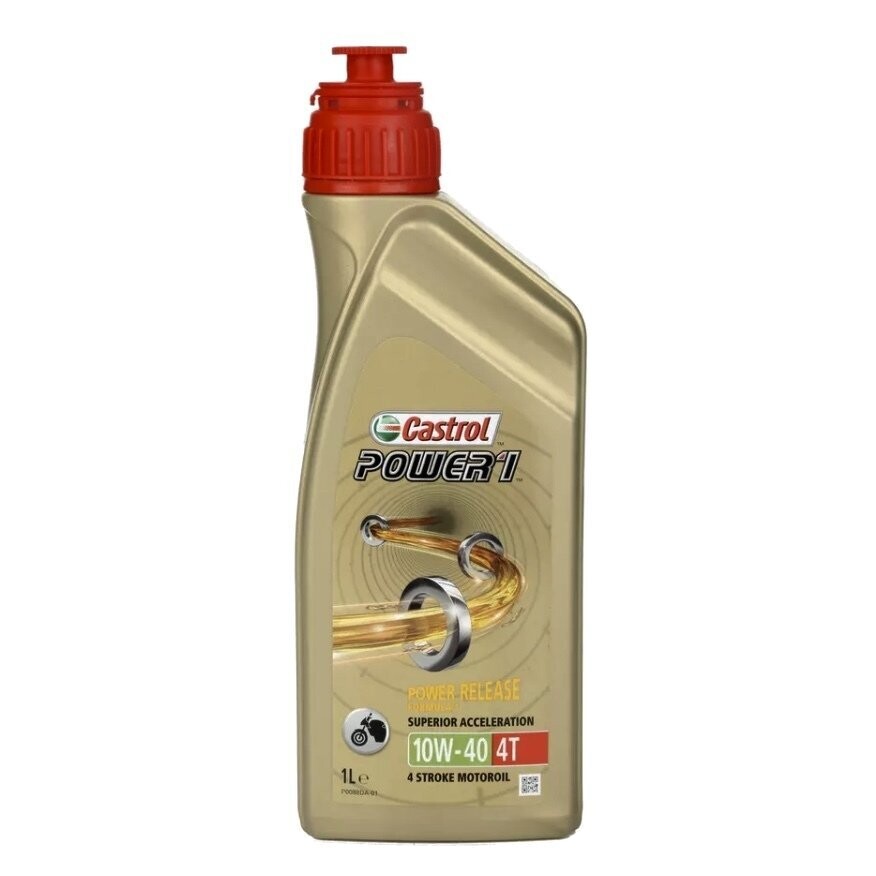 Castrol 4T 10w-40 Engine Oil, 1L - CAS121