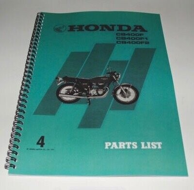 Parts List Manuals