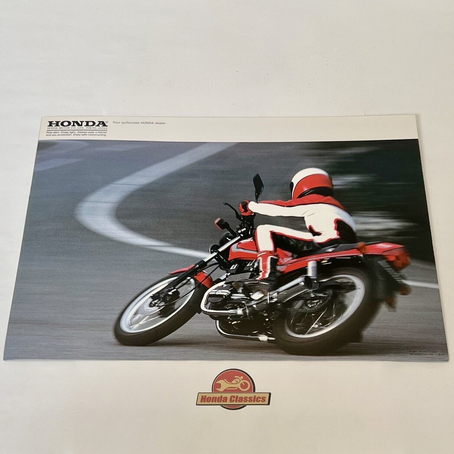 Prospectus Catalogue Honda VFR 250 De 1989 – Brochure Originale UK 