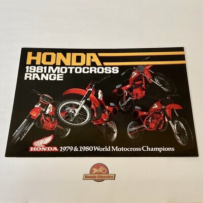 Honda CR Motocross Range Sales Brochure. HSB642