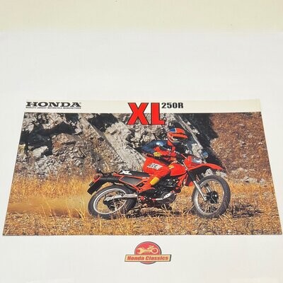 Honda XL250R Sales Brochure. HSB649