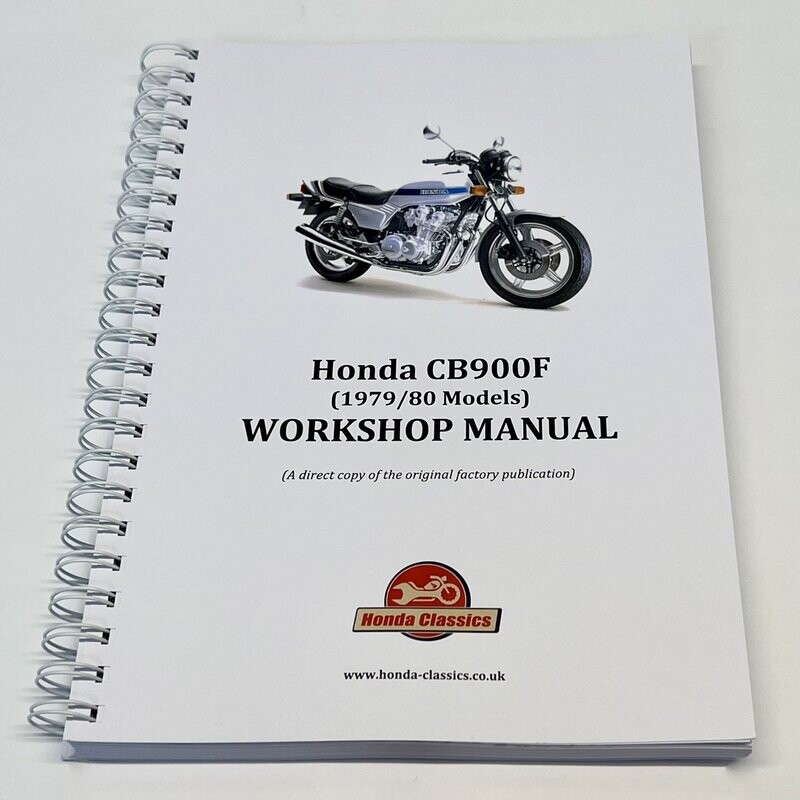 Factory Workshop Manual, CB900F - HWM073